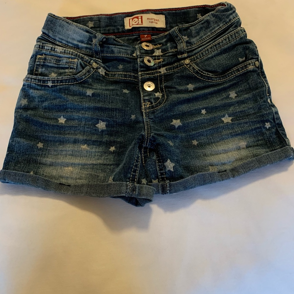 Lei morgan high rise shorts girls size 7